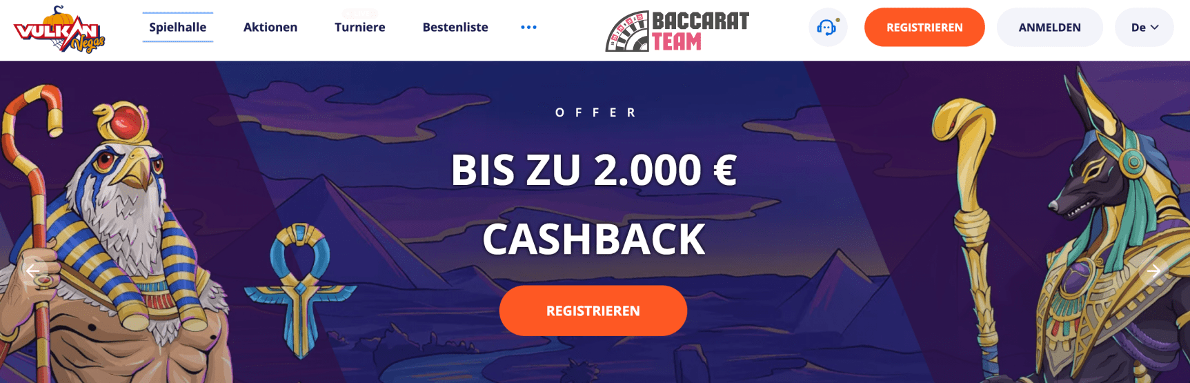 Vulkan Vegas Casino Rezension Bild